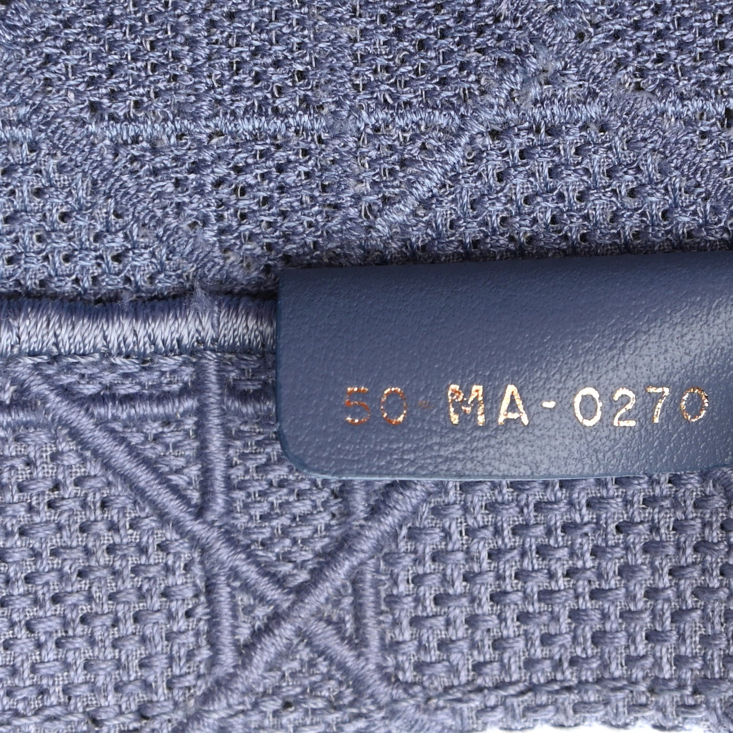 Christian Dior Embroidered Cannage Medium Book Tote Denim Blue 9 of 11