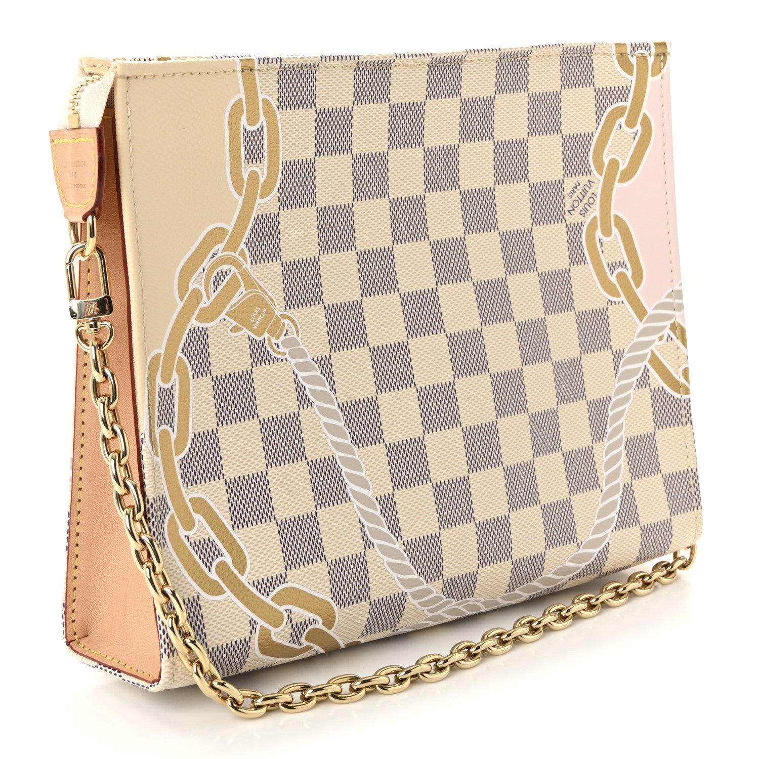 Louis Vuitton Damier Azur Nautical Toiletry Pouch On Chain 3 of 9
