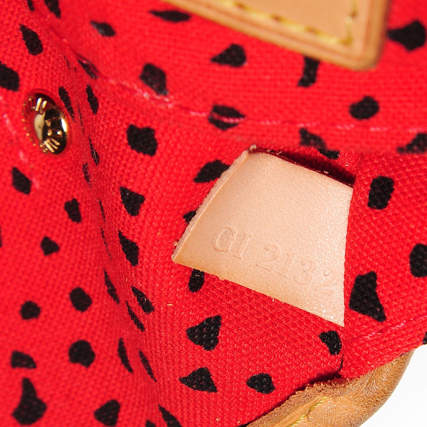 Monogram Kusama Waves Neverfull MM Red