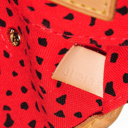 Louis Vuitton Monogram Kusama Waves Neverfull MM Red 7 of 7