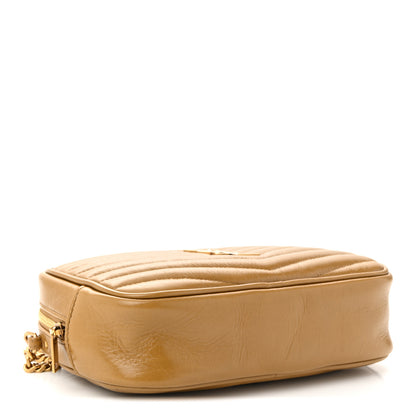 Saint Laurent Calfskin Matelasse Monogram Mini Lou Camera Bag Tabac Brown 4 of 11