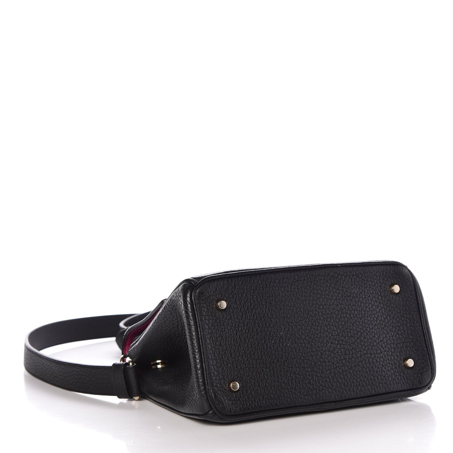 Bullcalf Mini Be Dior Flap Black Fraise