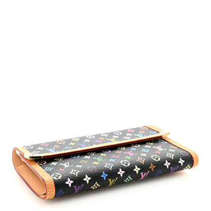 Louis Vuitton Monogram Multicolor Porte Tresor International Wallet Black 4 of 6