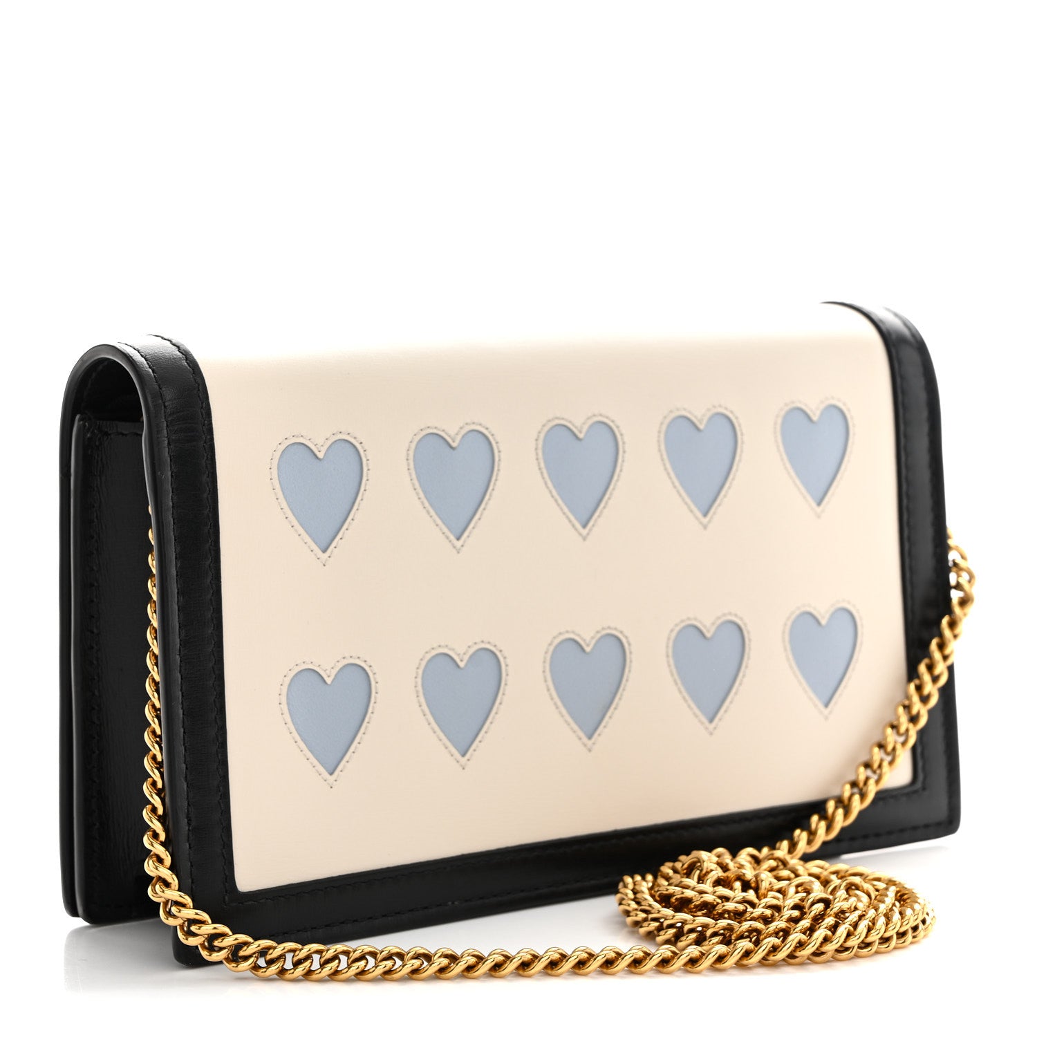 Gucci Calfskin Lovelight Mini Diana Chain Bag Mystic White