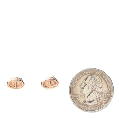 Hermes 18K Rose Gold TPM Farandole Stud Earrings 2 of 5