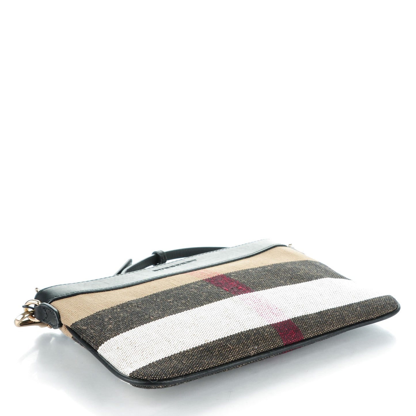 Mega Check Peyton Crossbody Clutch Bag Black
