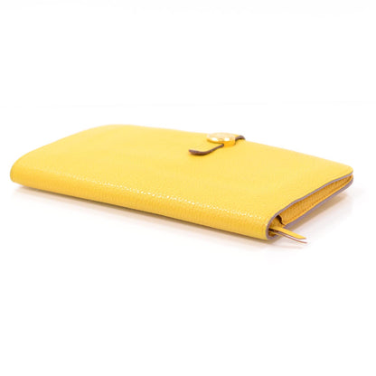 Hermes Togo Dogon Compact Wallet Soleil 3 of 10