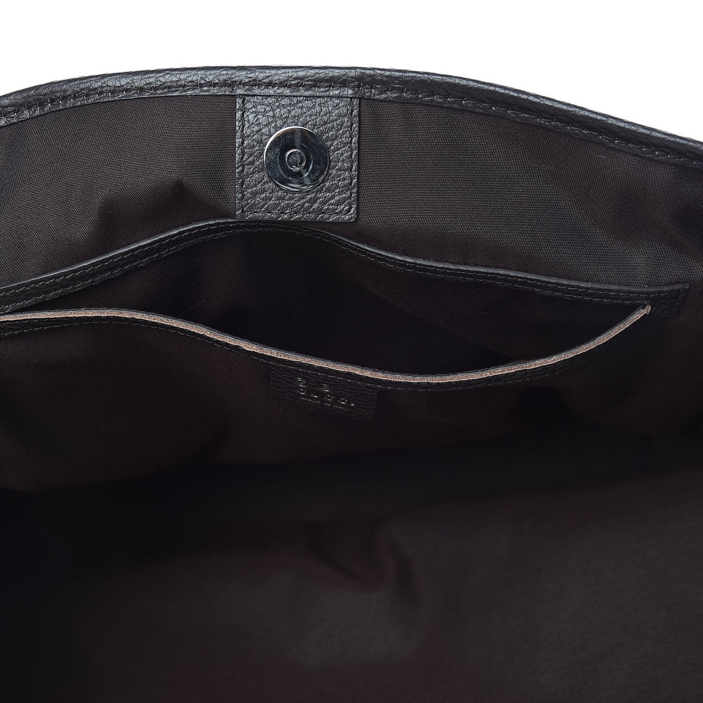 Denim Dollar Calfskin GG Monogram Medium Joy Tote Brown