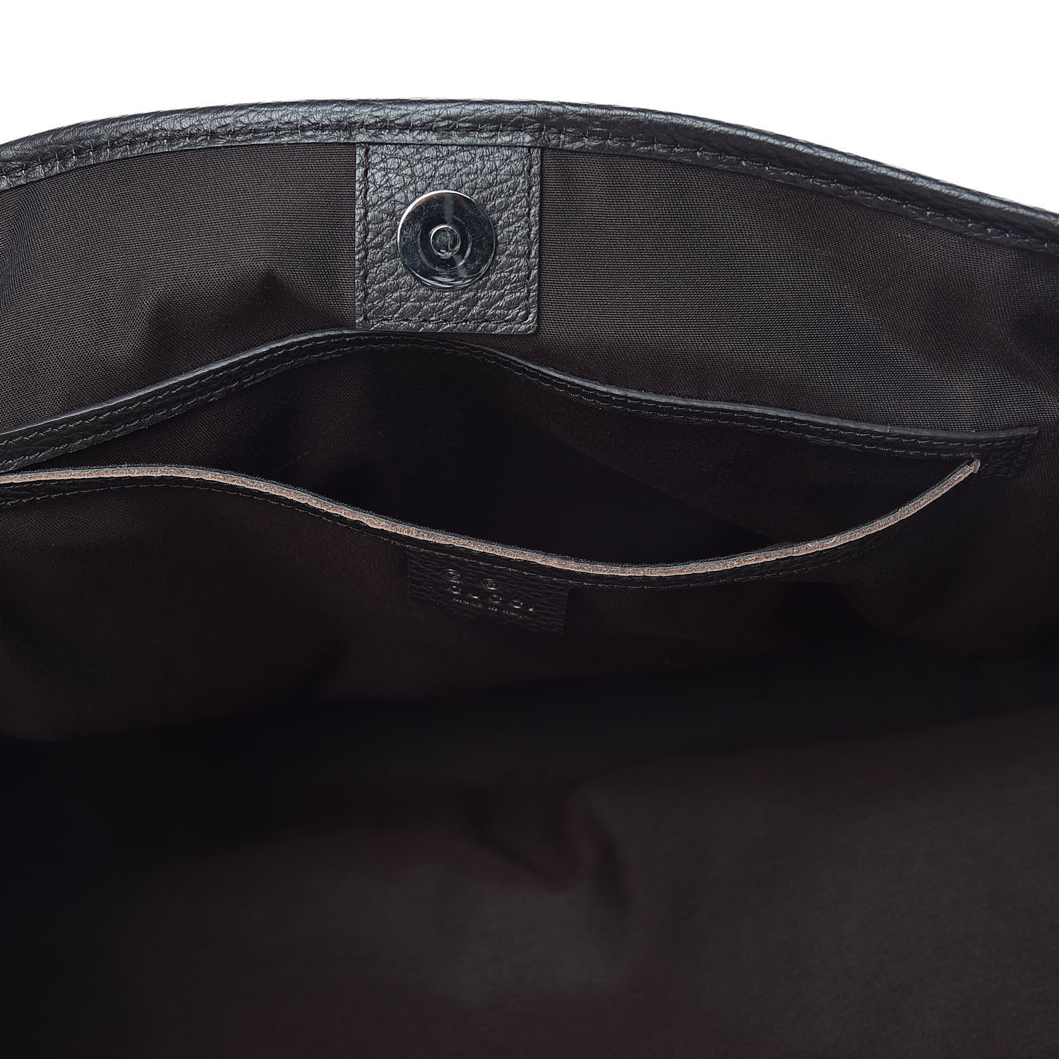 Gucci Denim Dollar Calfskin GG Monogram Medium Joy Tote Brown 8 of 13