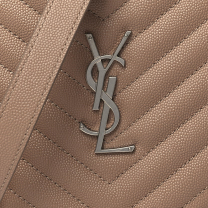Saint Laurent Grain De Poudre Matelasse Chevron Quilted Round Vinyle Camera Bag Gold Sand 8 of 10