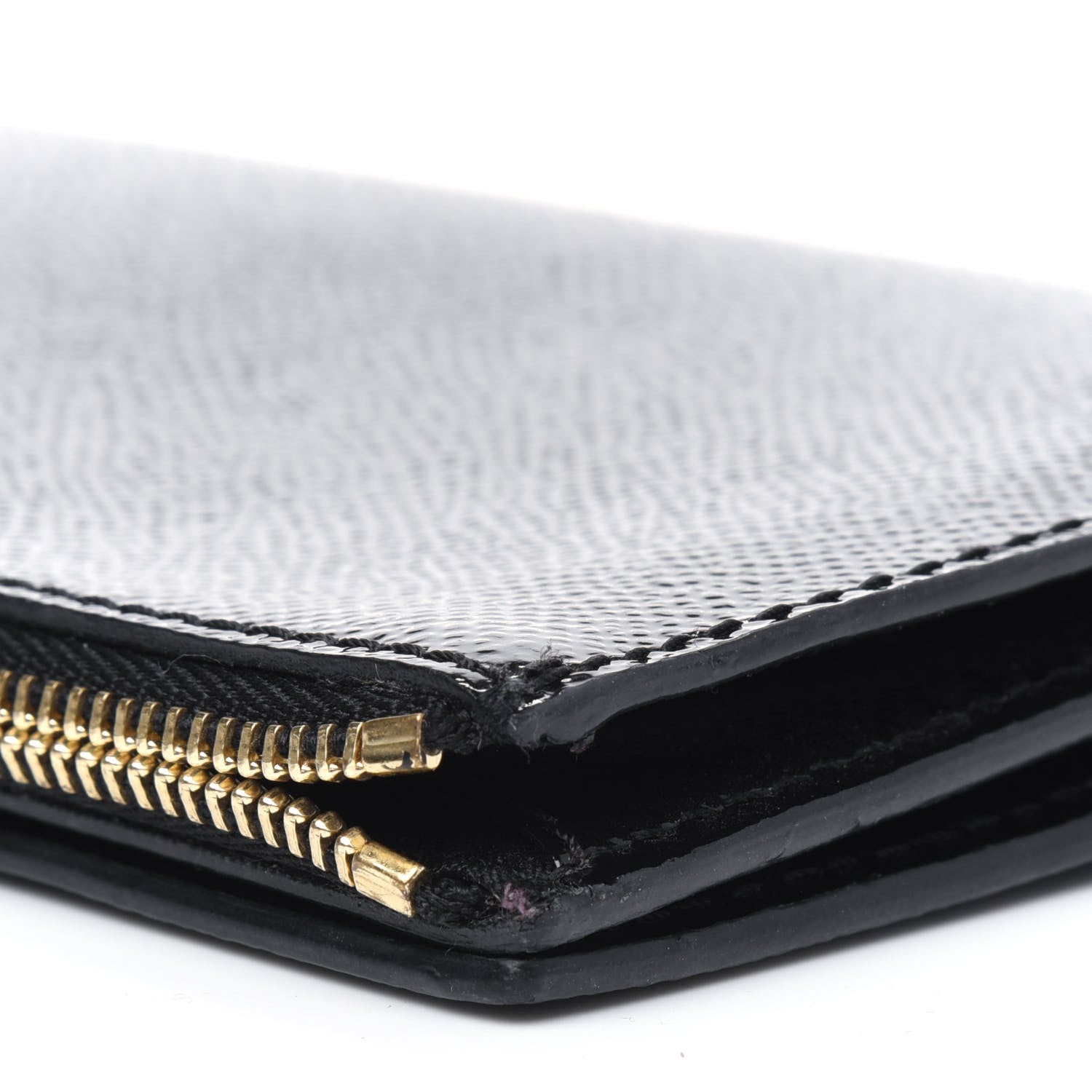 Burberry Patent Constantine Continental Wallet Black 4 of 4