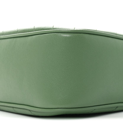 Gucci Sakai Be Green Calfskin Diagonal Stitched Small Blondie Shoulder Bag Green Soil Grass 9 of 9