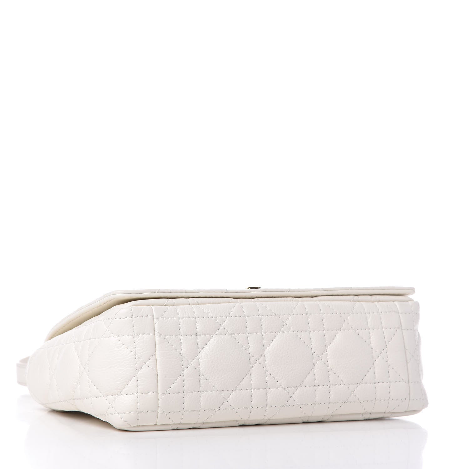 Christian Dior Lambskin Cannage Small Caro Bag White 4 of 10