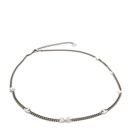 Chanel Crystal Charm Chain Belt Silver 1 of 4
