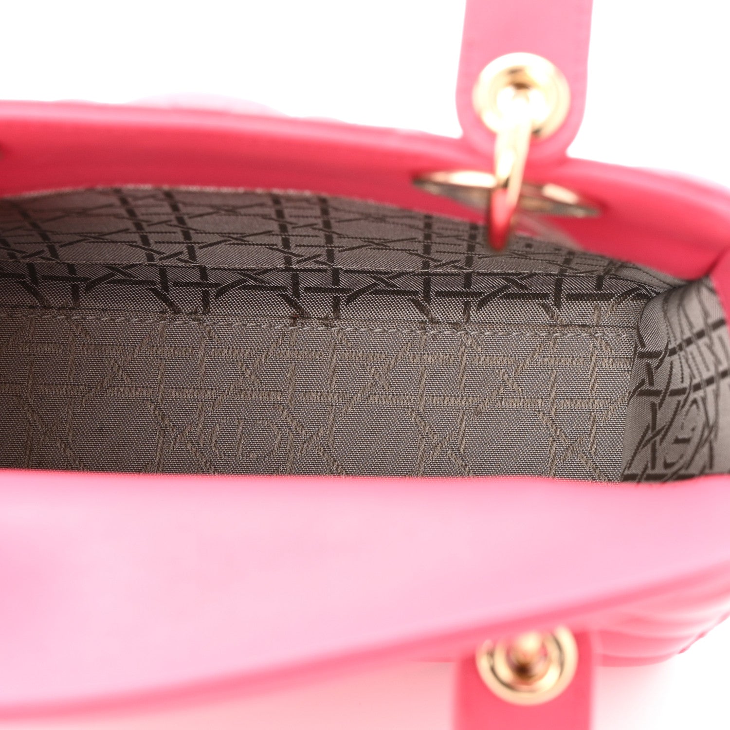 Christian Dior Lambskin Cannage Small My ABCDior Warm Fuchsia 5 of 11