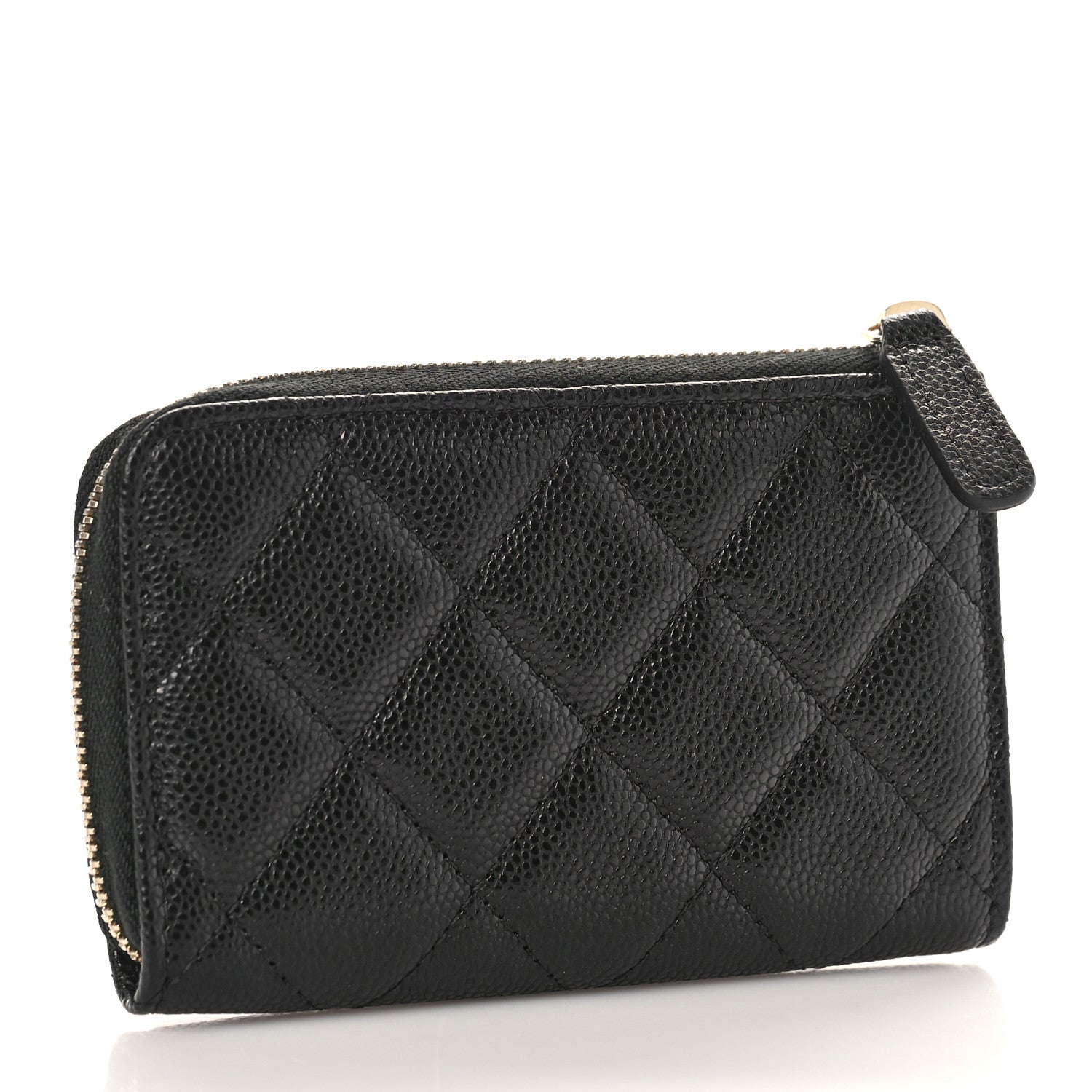 Chanel Caviar Quilted Zipped Key Holder Case Black 3 of 10