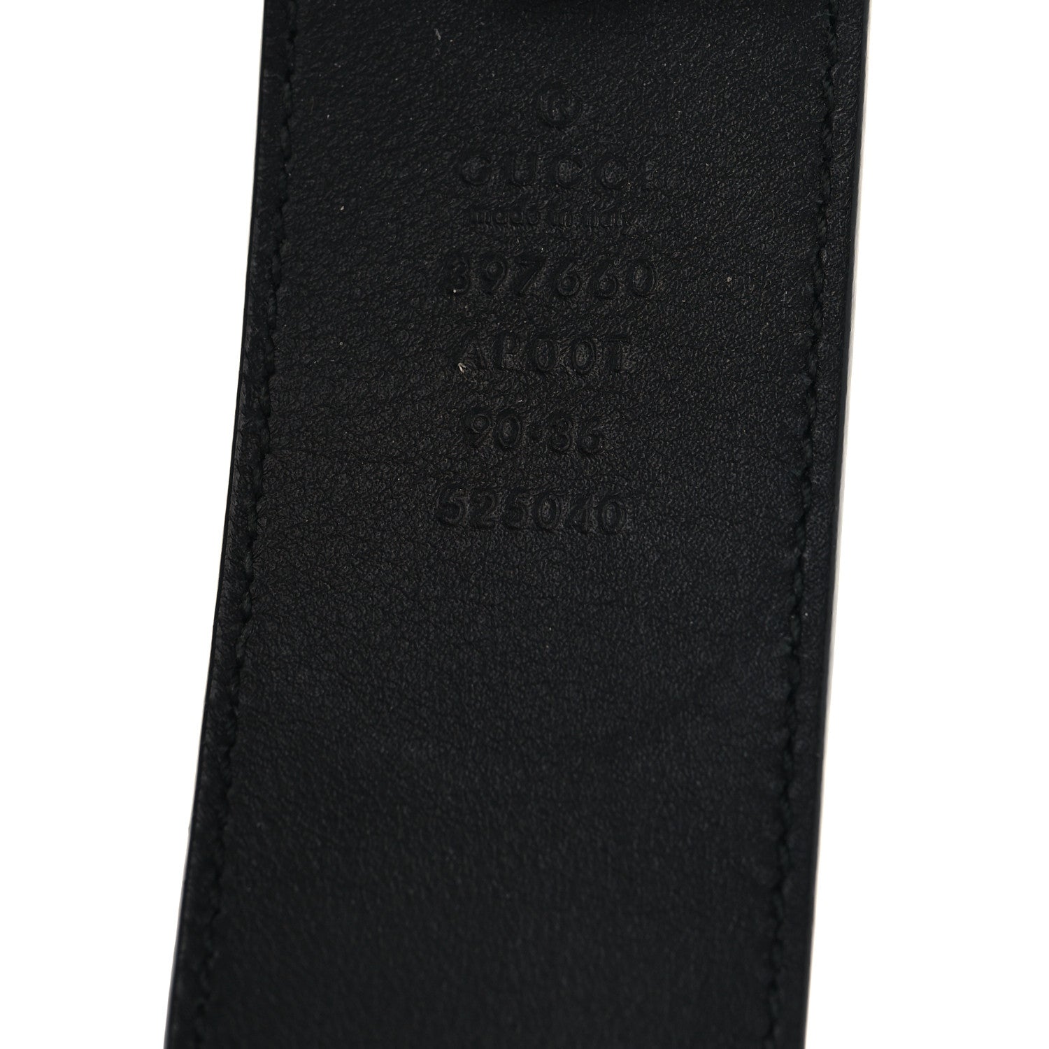 Gucci Calfskin Double G 40mm Belt 90 36 Black 5 of 5