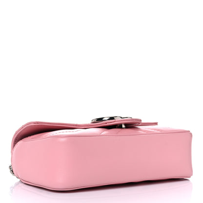 Gucci Calfskin Matelasse Super Mini GG Marmont Shoulder Bag Wild Rose 4 of 10