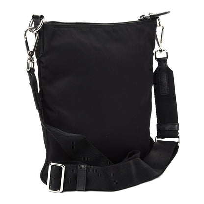 Prada Nylon Saffiano Flat Messenger Bag Black 3 of 8