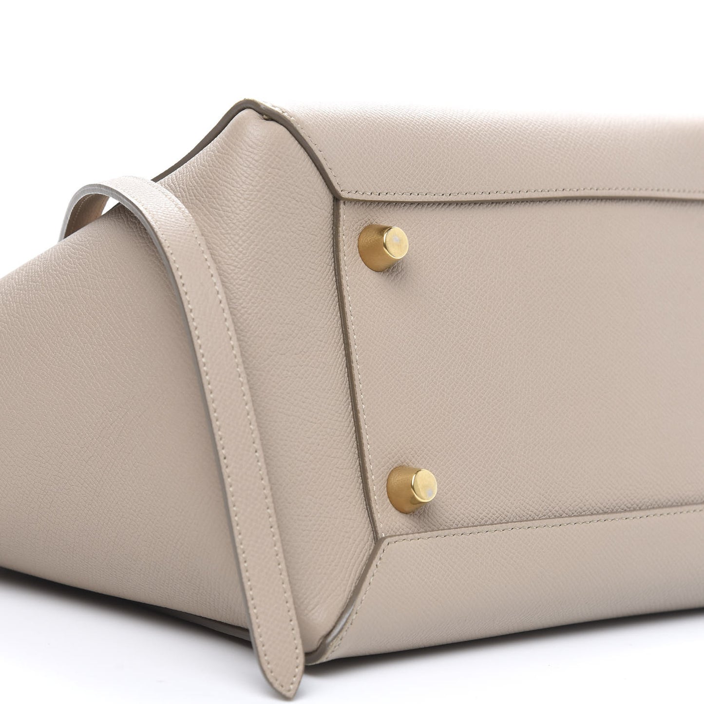 Grained Calfskin Mini Belt Bag Light Taupe