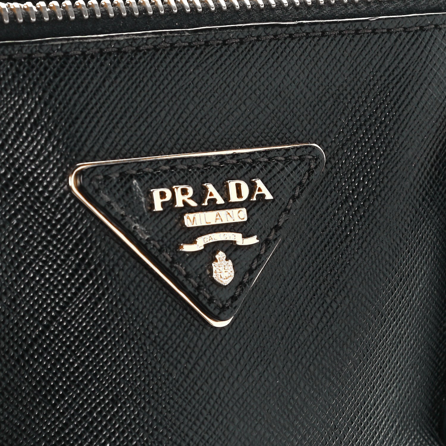 Prada Saffiano Small Galleria Double Zip Tote Black 7 of 11