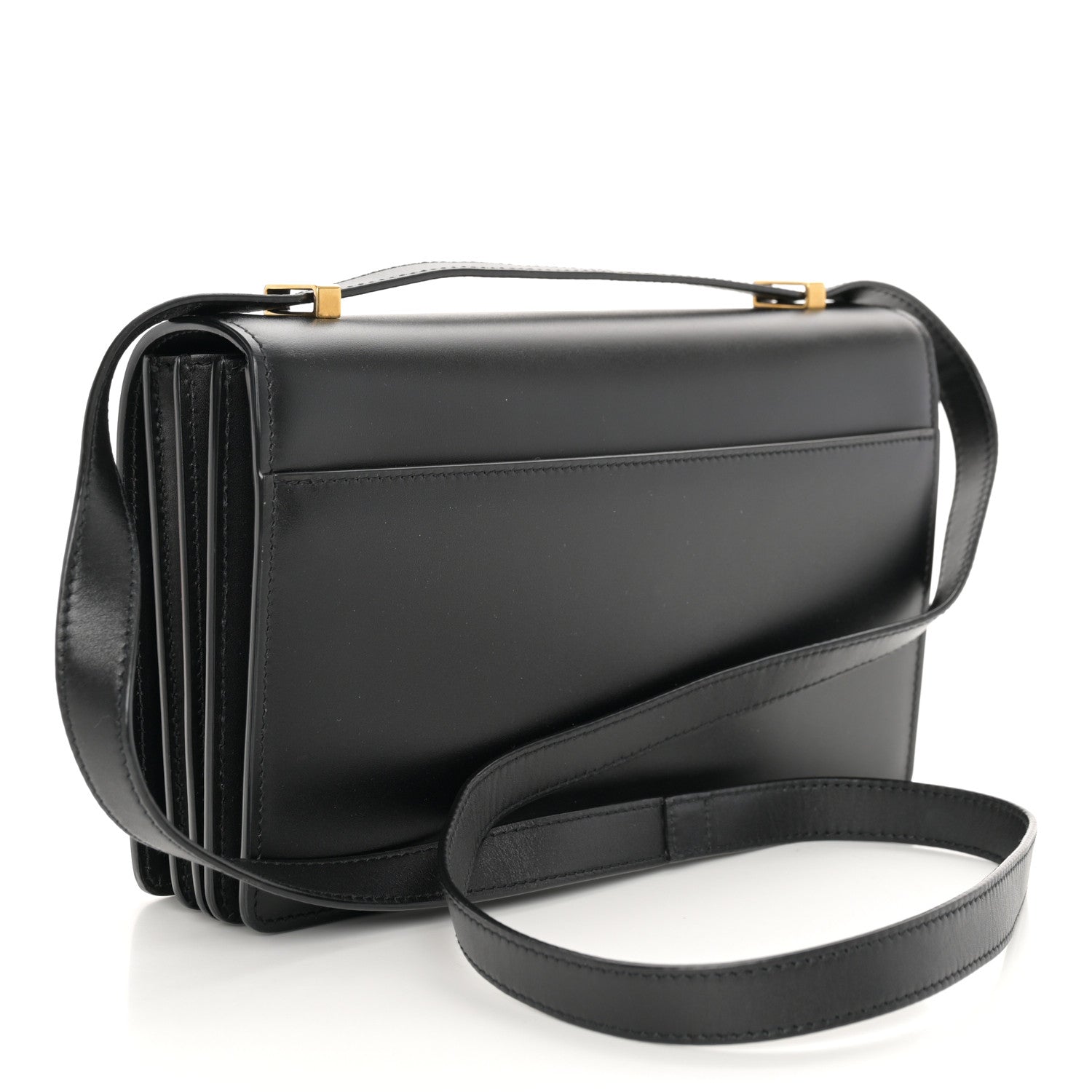 Saint Laurent Calfskin Monogram Small Dylan Shoulder Bag Black 3 of 10