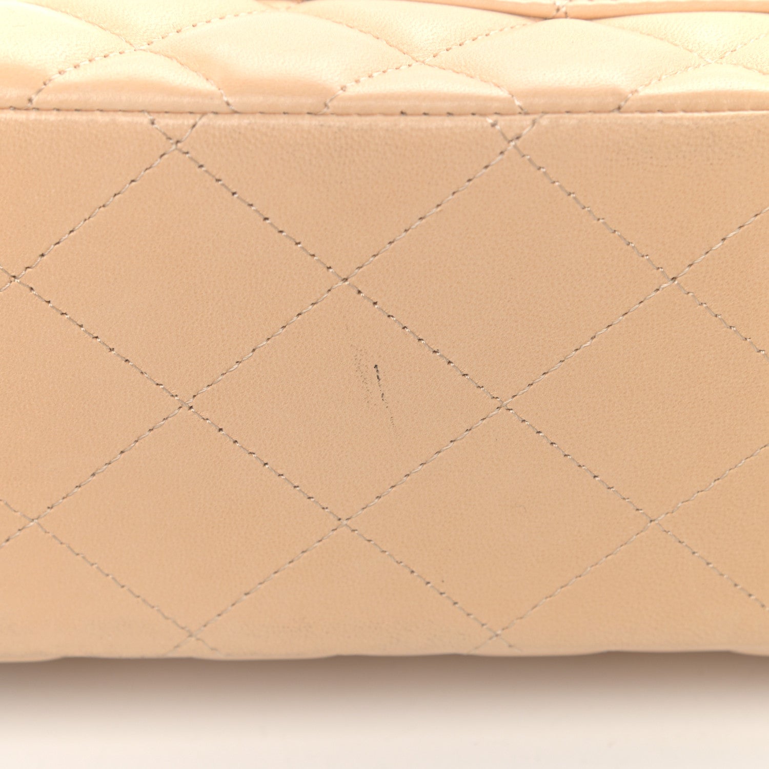 Chanel Lambskin Quilted Jumbo Double Flap Beige Clair 12 of 16