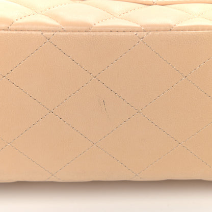 Chanel Lambskin Quilted Jumbo Double Flap Beige Clair 12 of 16