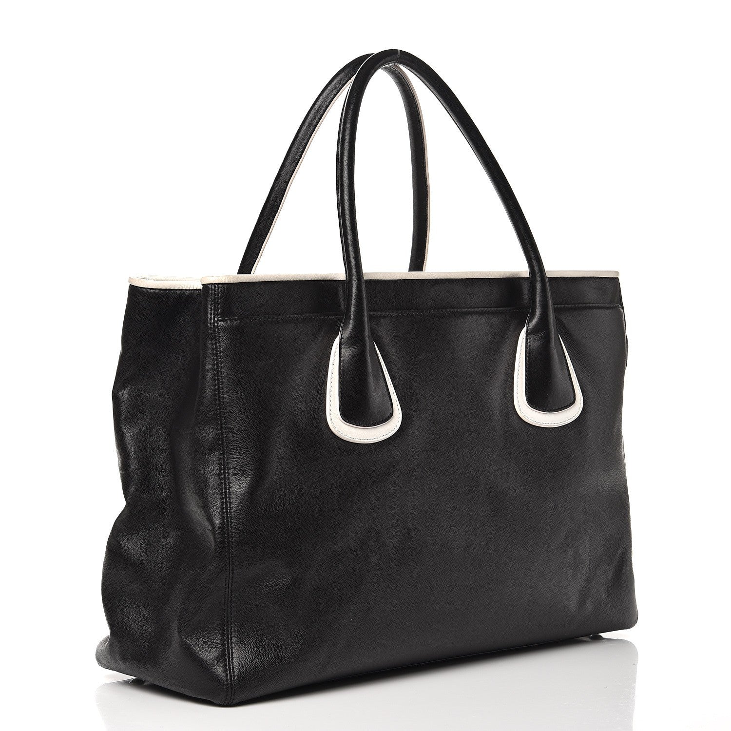 Chanel Lambskin Executive Cerf Shopper Tote Black 3 of 13