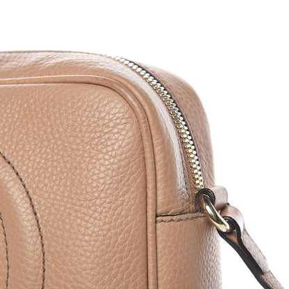 Gucci Pebbled Calfskin Small Soho Disco Bag Camelia 17 of 17