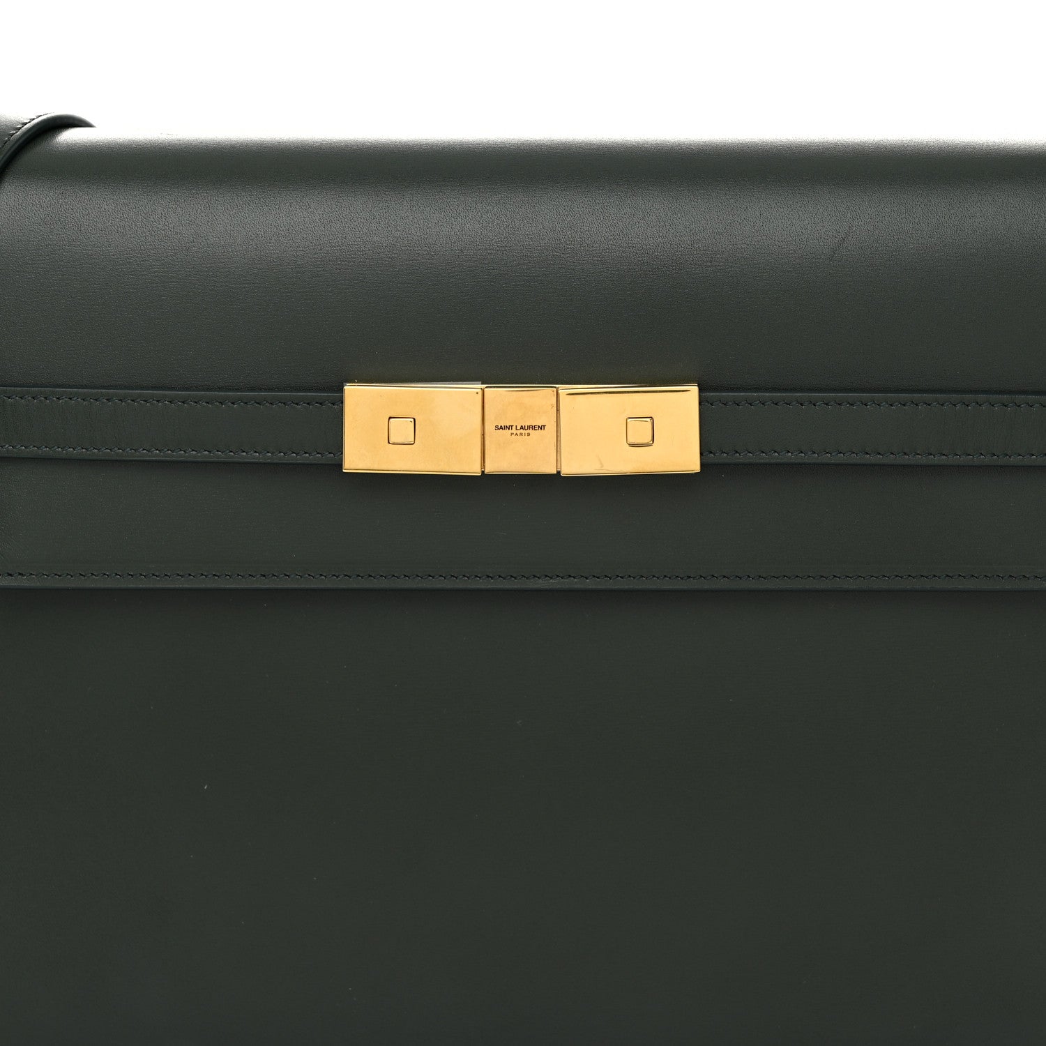 Saint Laurent Smooth Calfskin Medium Manhattan Shoulder Bag Dark Green 8 of 10