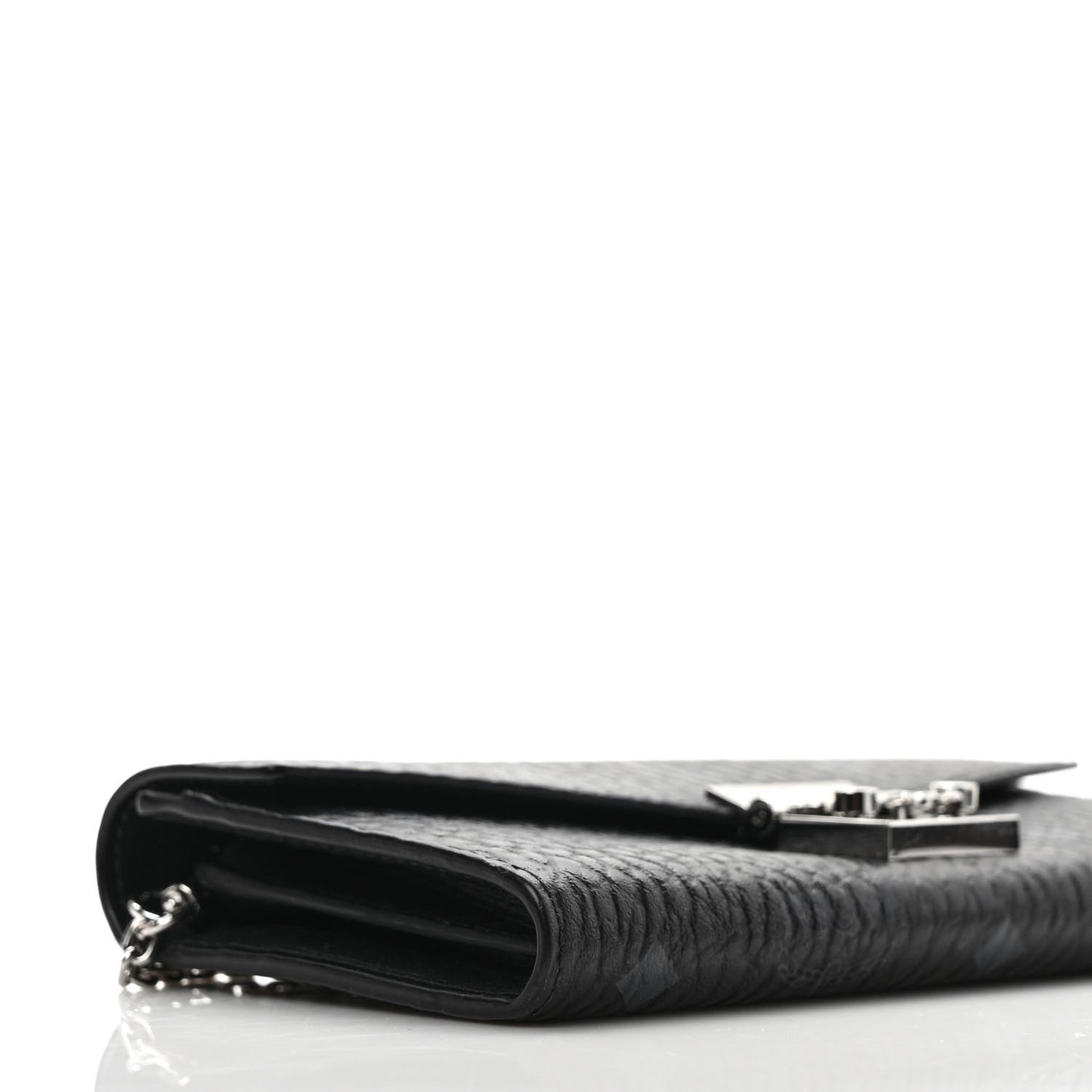 Visetos Large Patricia Wallet On Chain Black