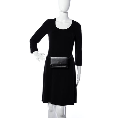 Balenciaga Shiny Box Calfskin Monochrome XS Sharp Belt Bag Black 2 of 8