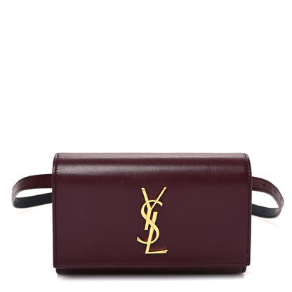 Saint Laurent Smooth Calfskin Monogram Kate Belt Bag Rouge Legion 1 of 11