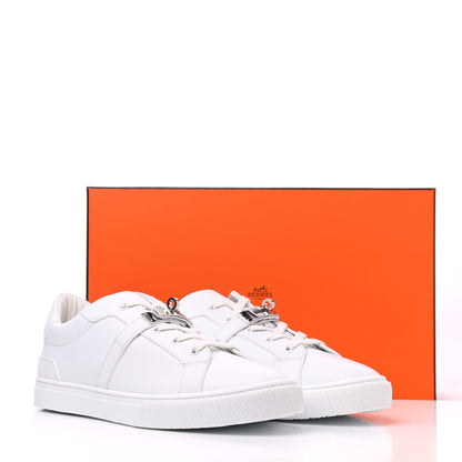 Hermes Calfskin Mens Day Sneakers 44 White 3 of 12