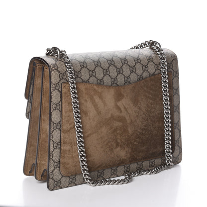 Gucci GG Supreme Monogram Medium Dionysus Shoulder Bag Taupe 3 of 11