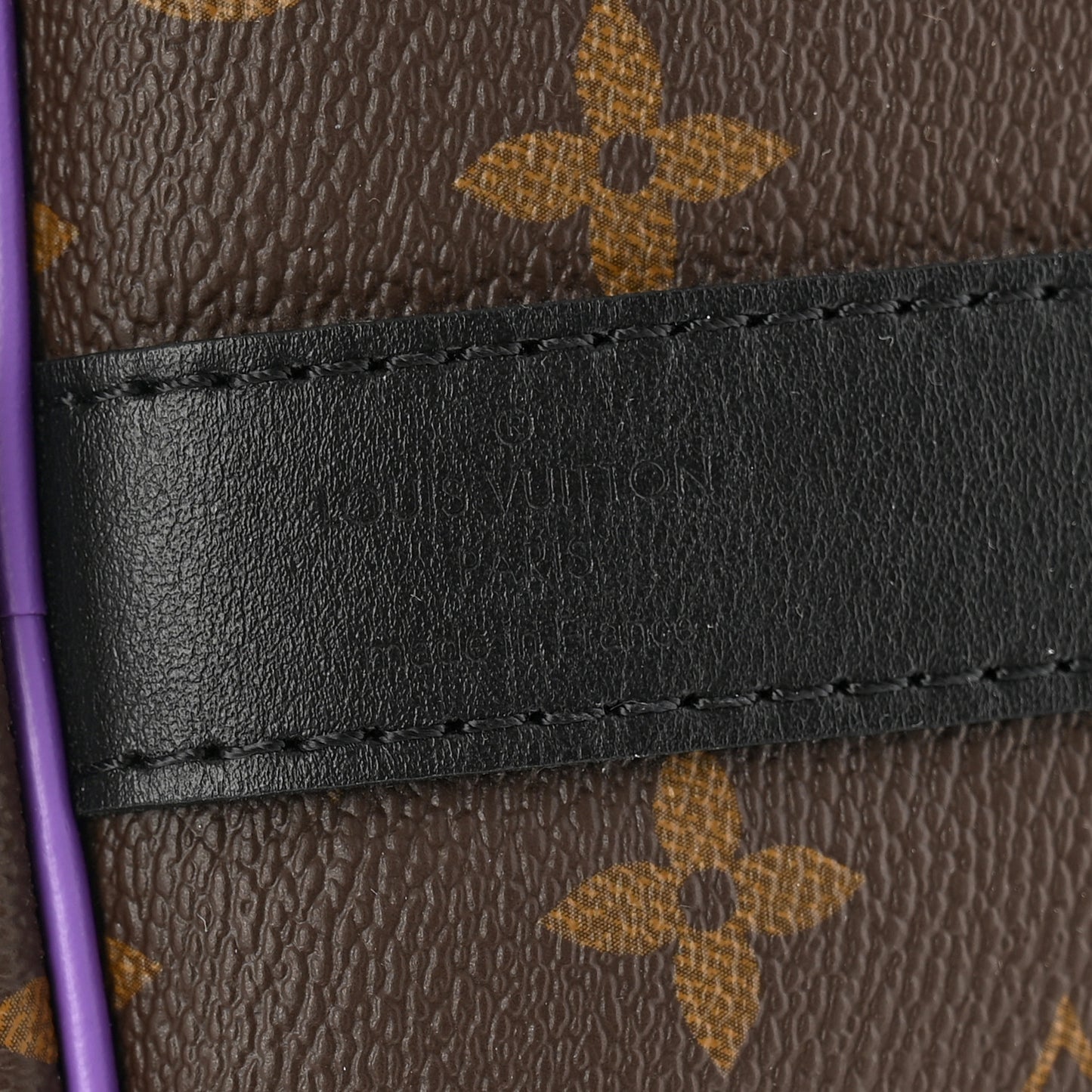 Monogram Macassar Keepall Bandouliere 50 Purple