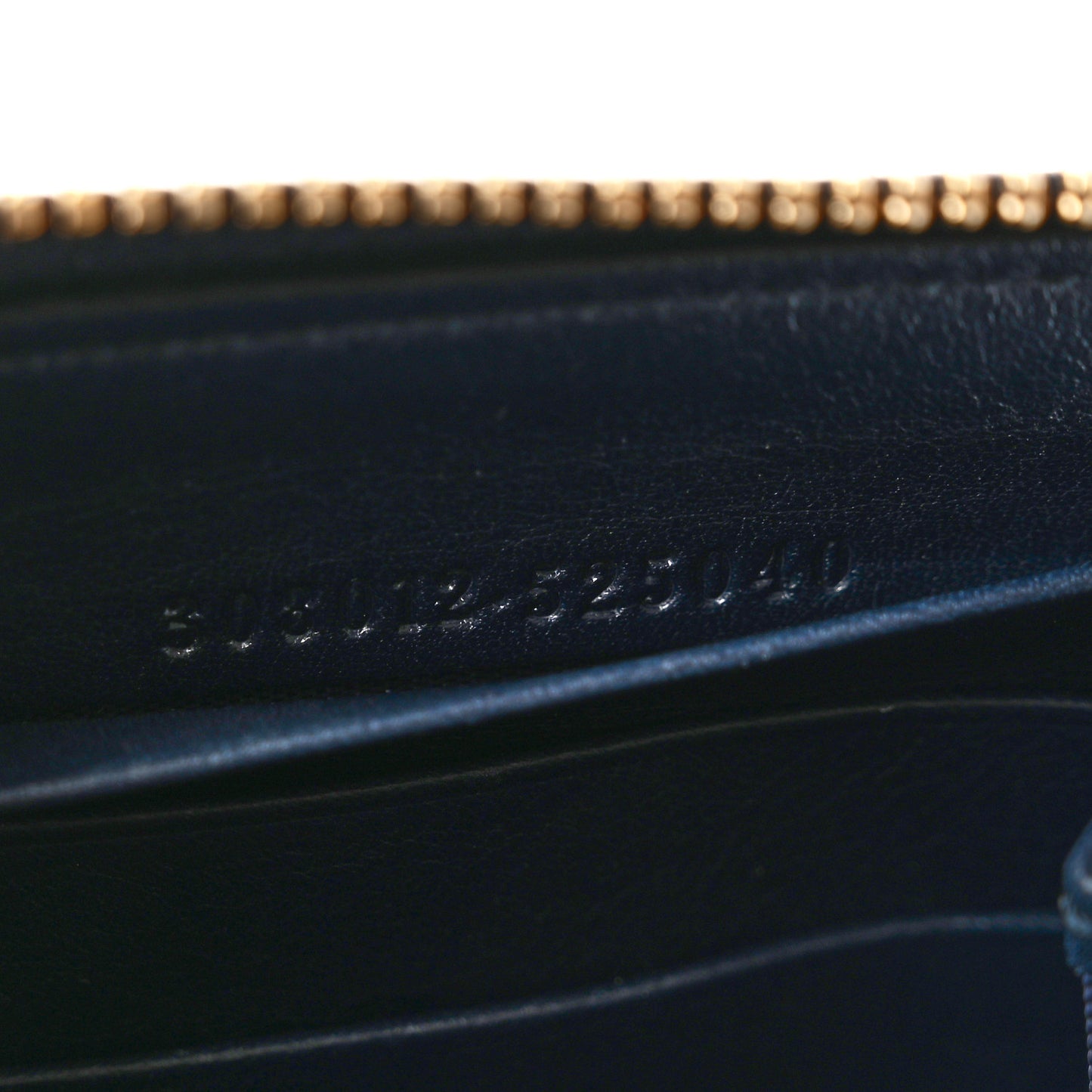 Guccissima Signature Sukey Zip Around Wallet Blue