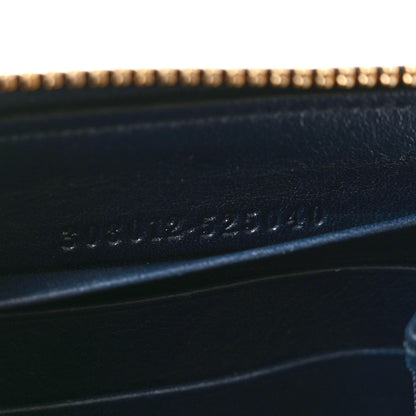 Gucci Guccissima Signature Sukey Zip Around Wallet Blue 7 of 8