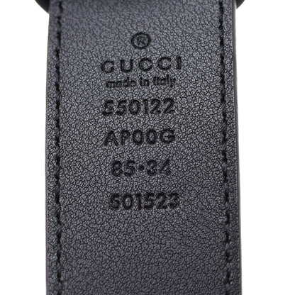 Gucci Calfskin Zumi 30mm Belt 85 34 Black 3 of 4