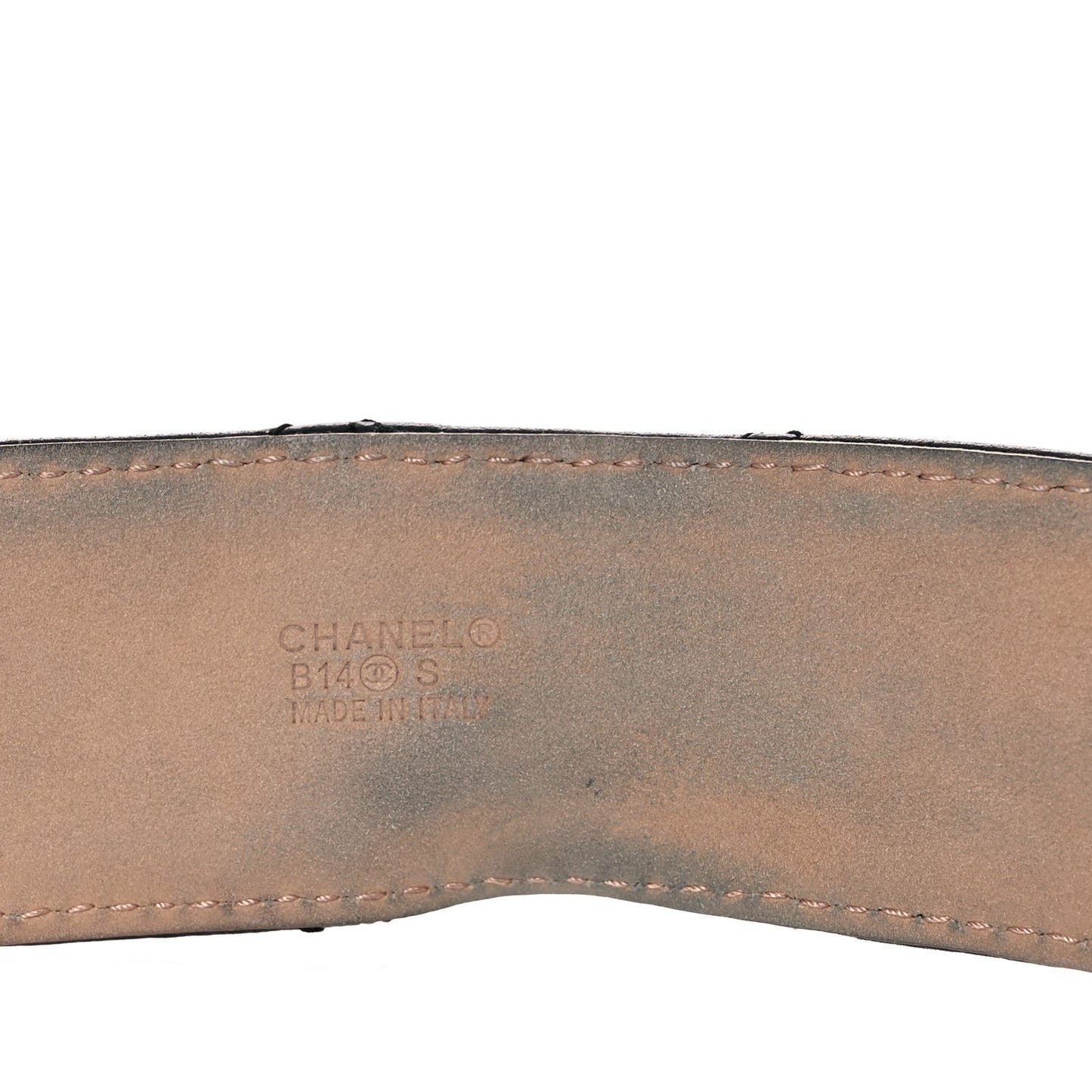 Lambskin Quilted CC Belt 80 32 Black