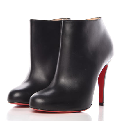 Christian Louboutin Calfskin Belle 100 Ankle Boots 37 Black 3 of 9