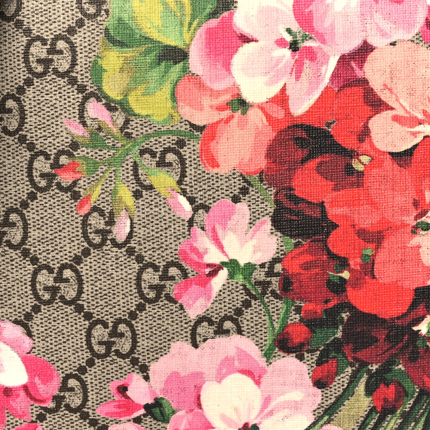 Gucci GG Supreme Monogram Blooms Mini Chain Shoulder Bag Beige Multicolor Dry Rose 8 of 10