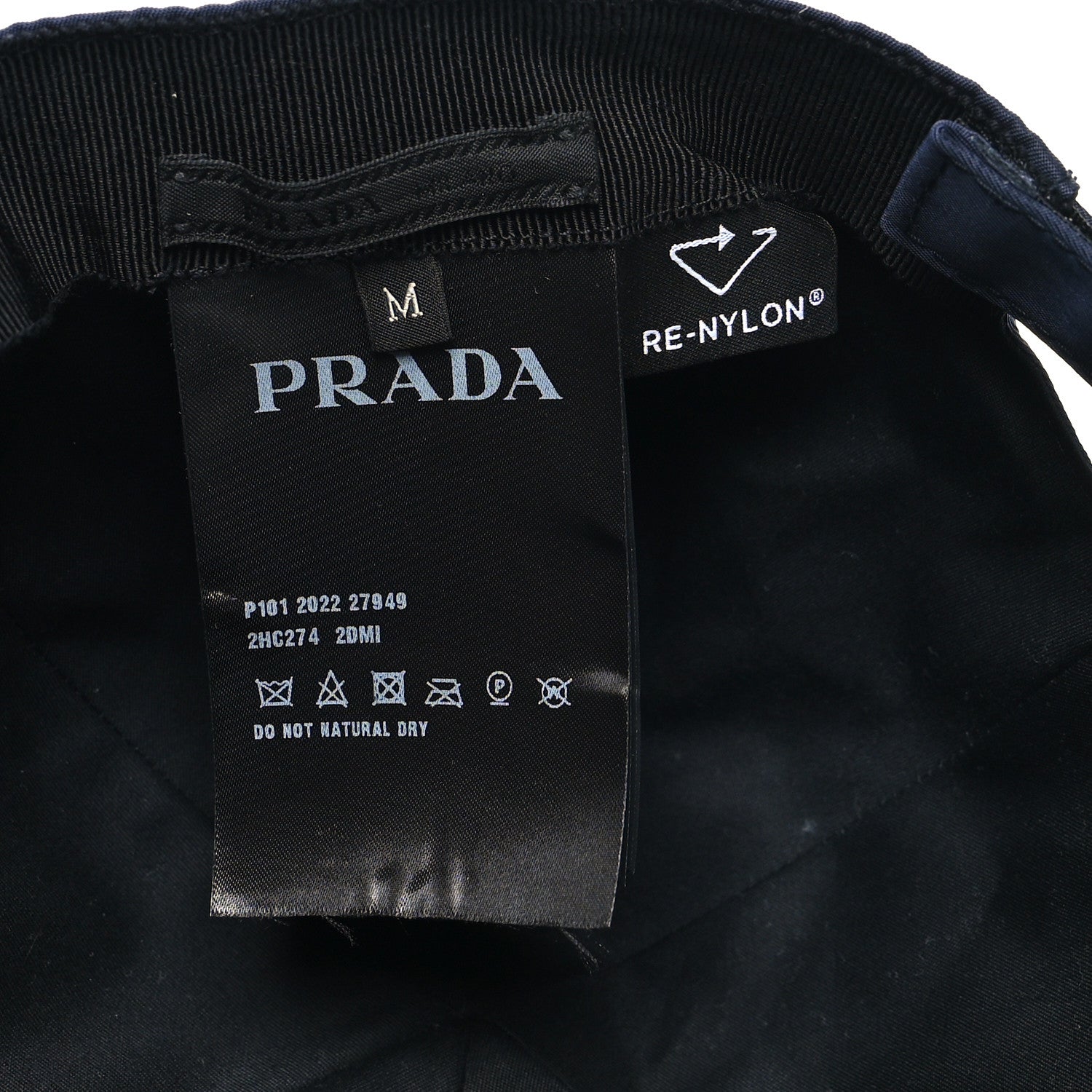 Prada Re-Nylon Mens Baseball Cap M Bleu 7 of 7