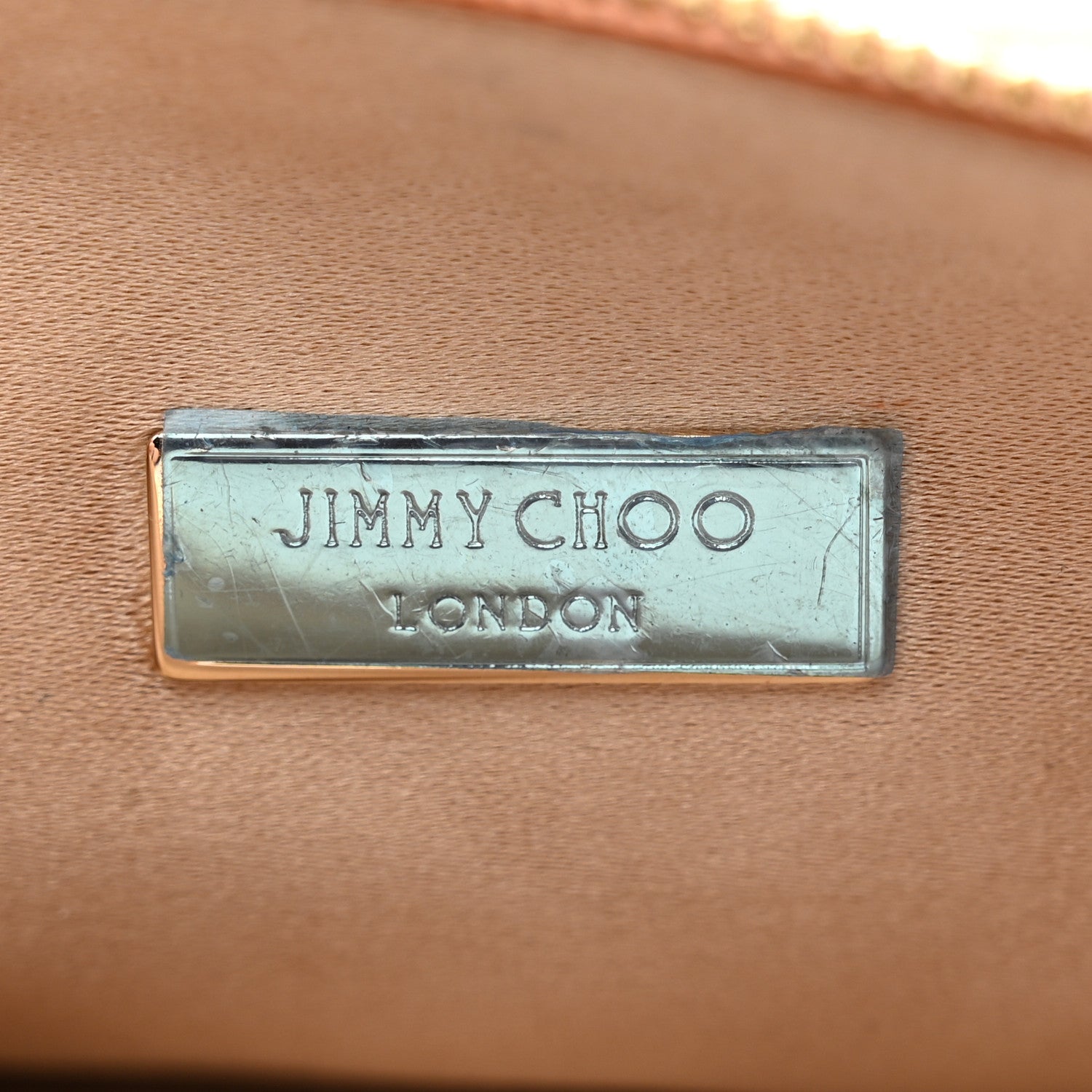 Jimmy Choo Satin Crystal Embellished Callie Tasseled Clutch Gold 6 of 10