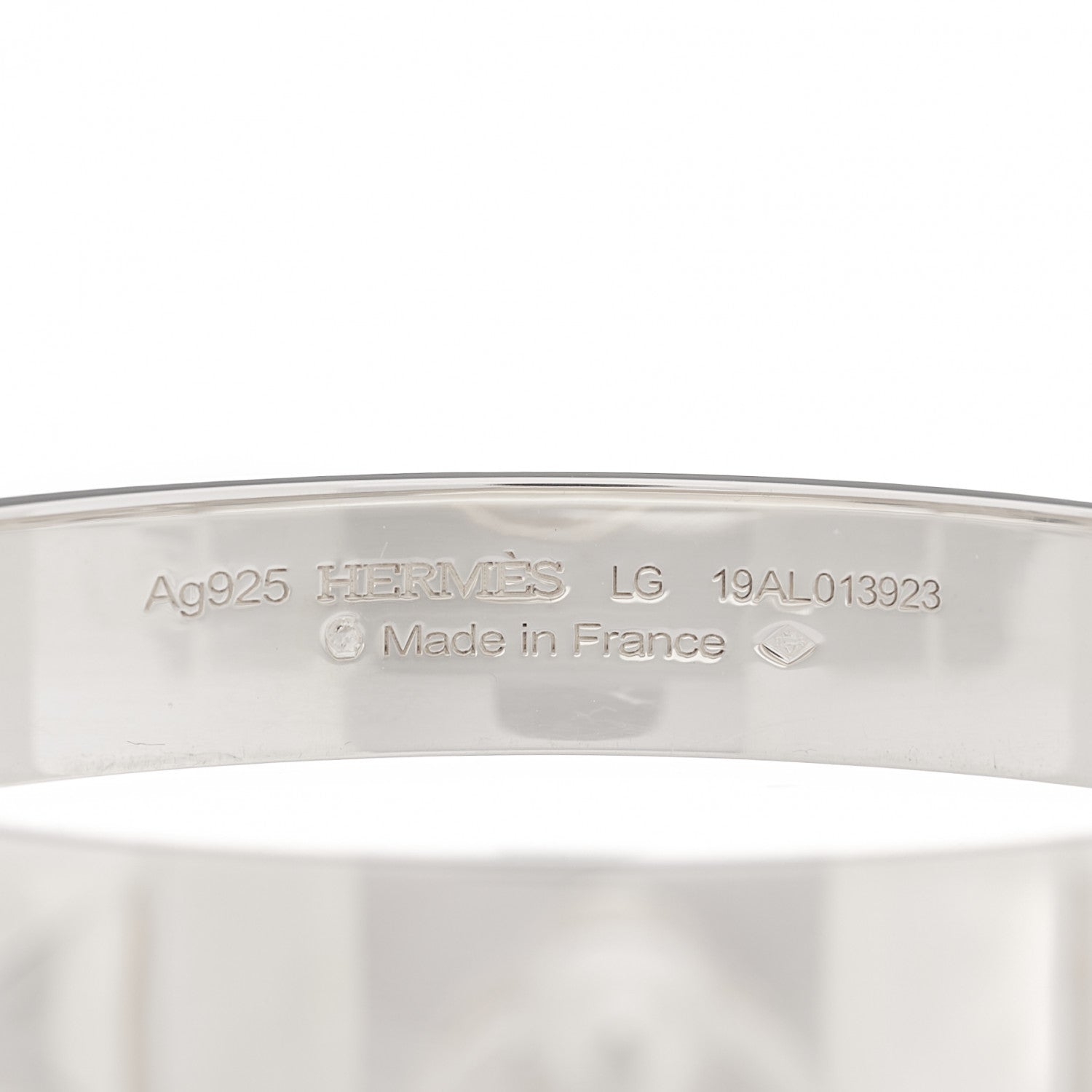 Hermes Sterling Silver PM Collier De Chien Bracelet LG 5 of 5