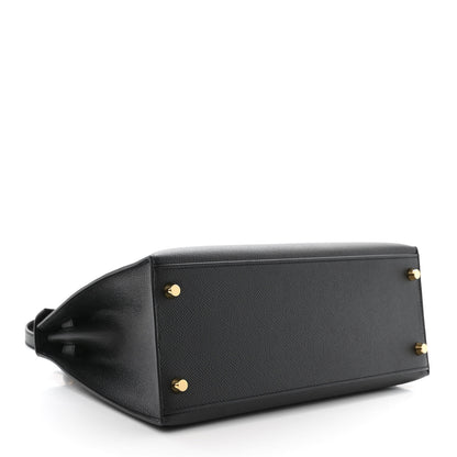 Hermes Epsom Kelly Sellier 28 Black 4 of 11