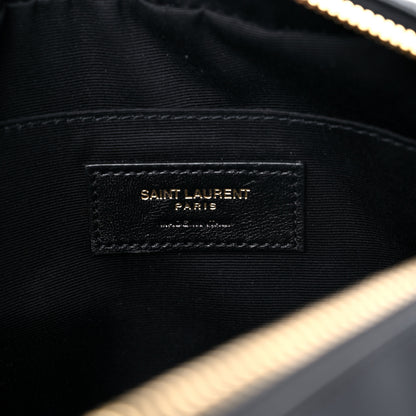 Saint Laurent Calfskin Matelasse Monogram Lou Camera Bag Black 6 of 9