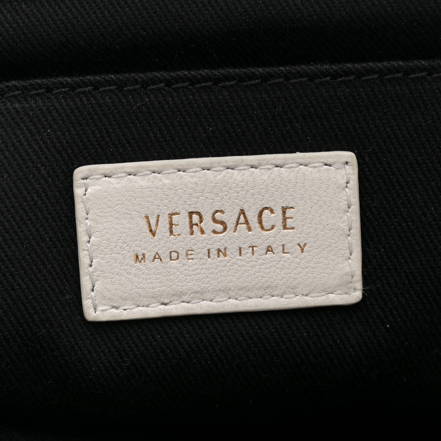 Versace Calfskin Quilted La Medusa Chain Flat Shoulder Bag White 6 of 10