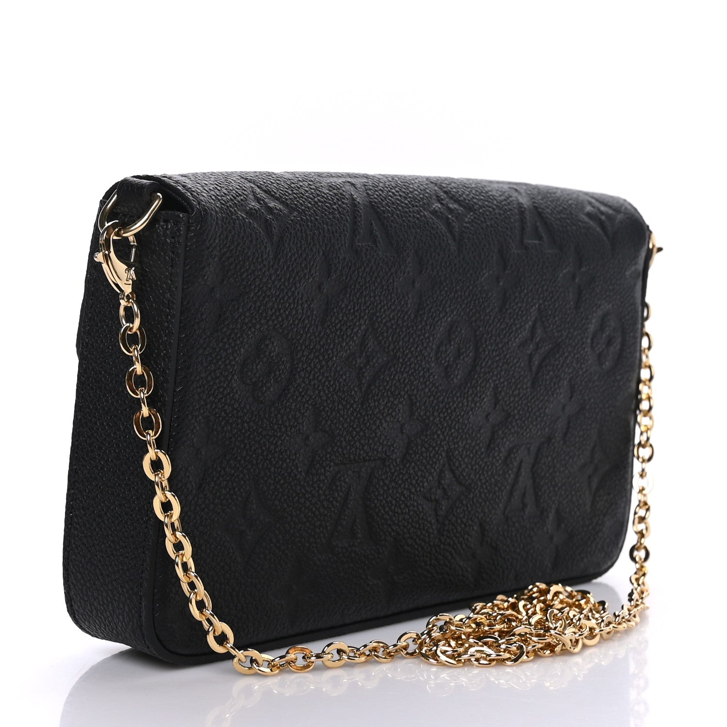 Louis Vuitton Empreinte Pochette Felicie Chain Wallet Black 4 of 9
